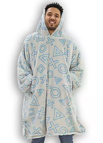 PlayStation Hugzee - Wearable Hooded Fleece Blanket | Kaleidoscope