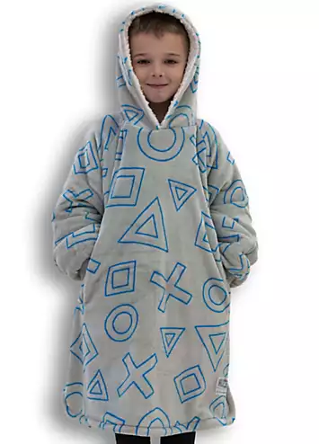 PlayStation Hugzee - Wearable Hooded Fleece Blanket | Kaleidoscope