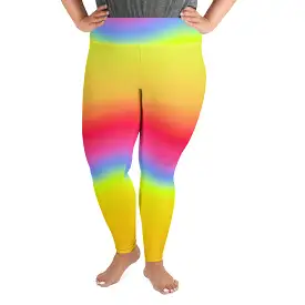 Rainbow Gradient Plus Size Leggings