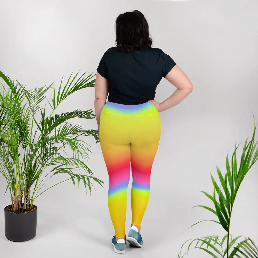 Rainbow Gradient Plus Size Leggings