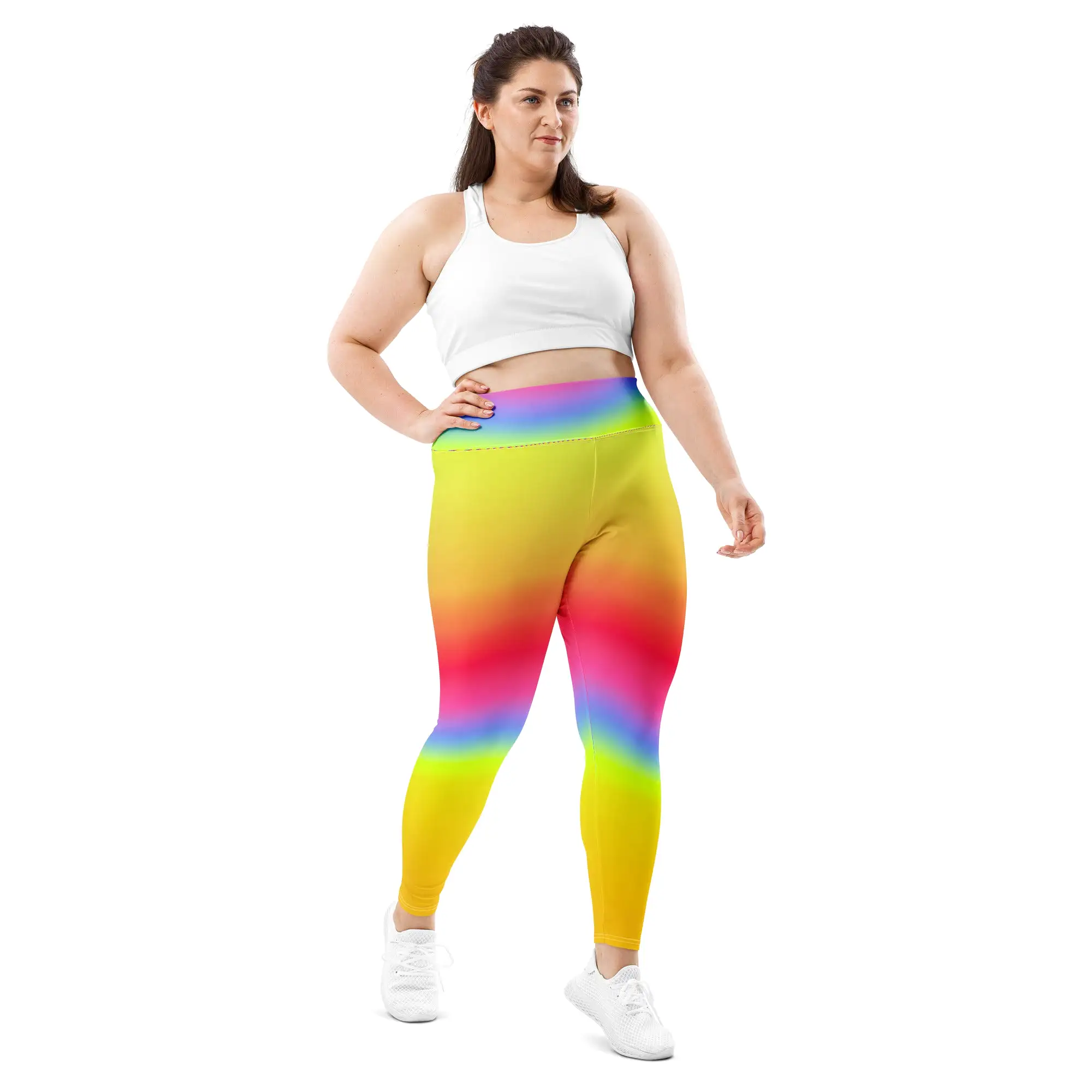 Rainbow Gradient Plus Size Leggings