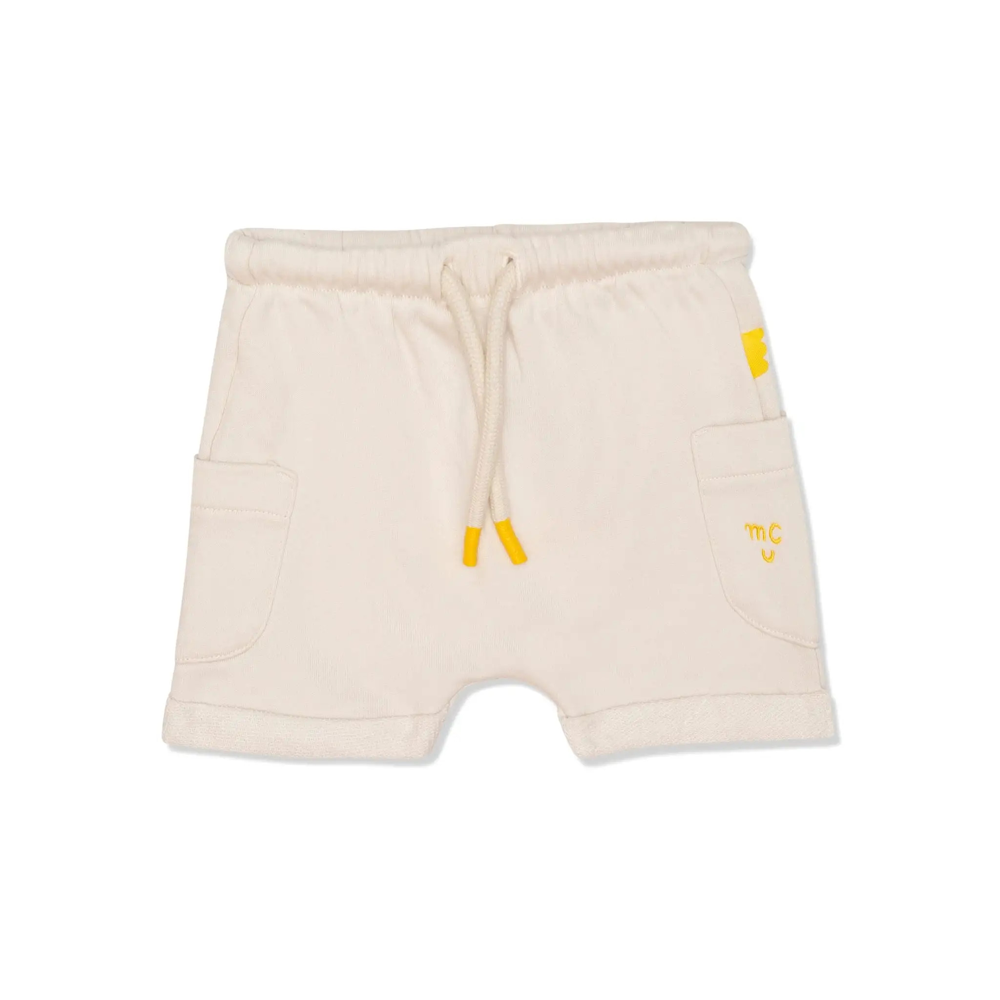 Recycled Cotton Sea Foam Baby Shorts