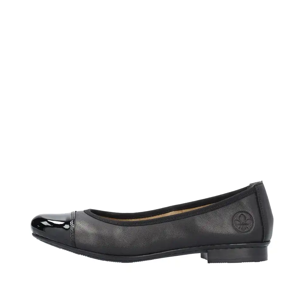 Rieker Black Slip On - 51998-00