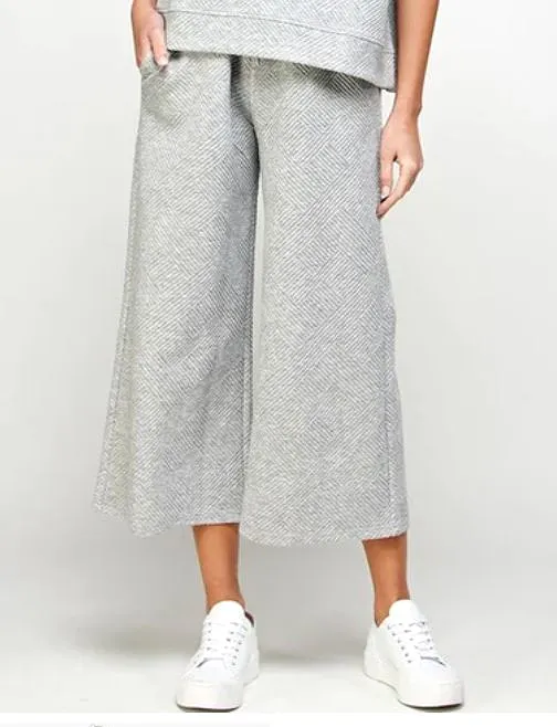 See and Be Seen Textured Wide Leg Pants