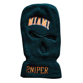 Sniper Gang Canes Ski Mask (Green)