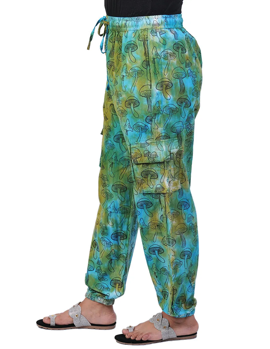 Tie Dye Mushroom Print Joggers