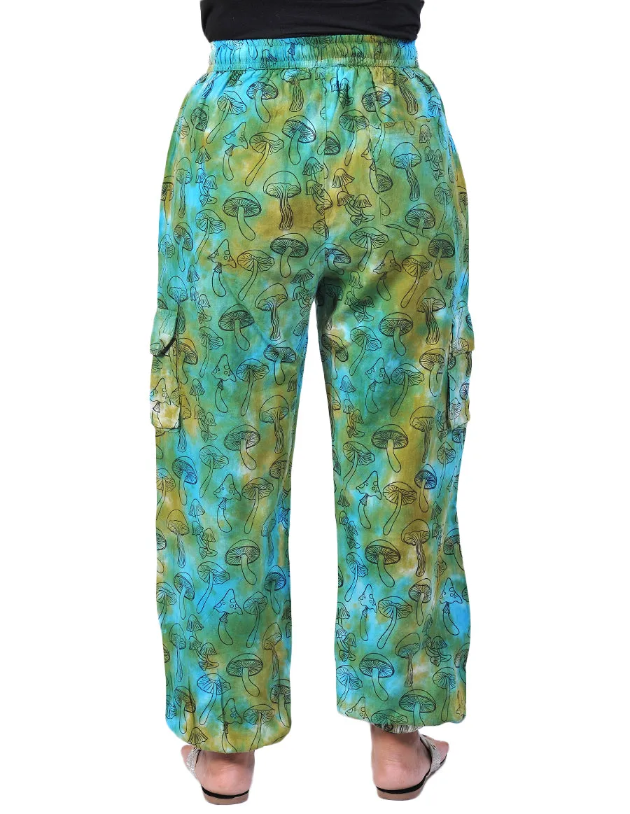 Tie Dye Mushroom Print Joggers