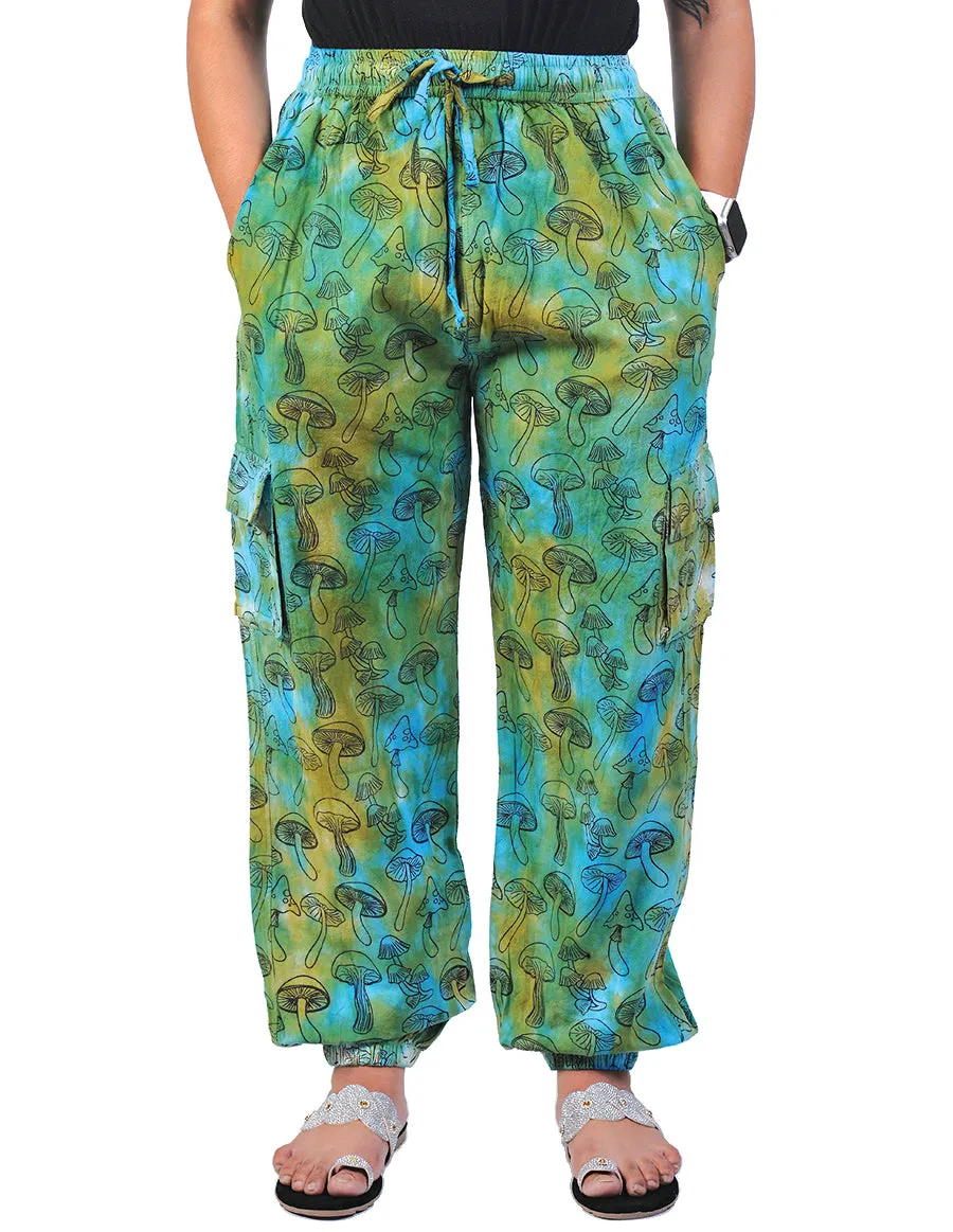 Tie Dye Mushroom Print Joggers