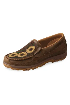 Twisted X Ladies Sunflower Cellstretch Slip On Mocs - TCWXC0035