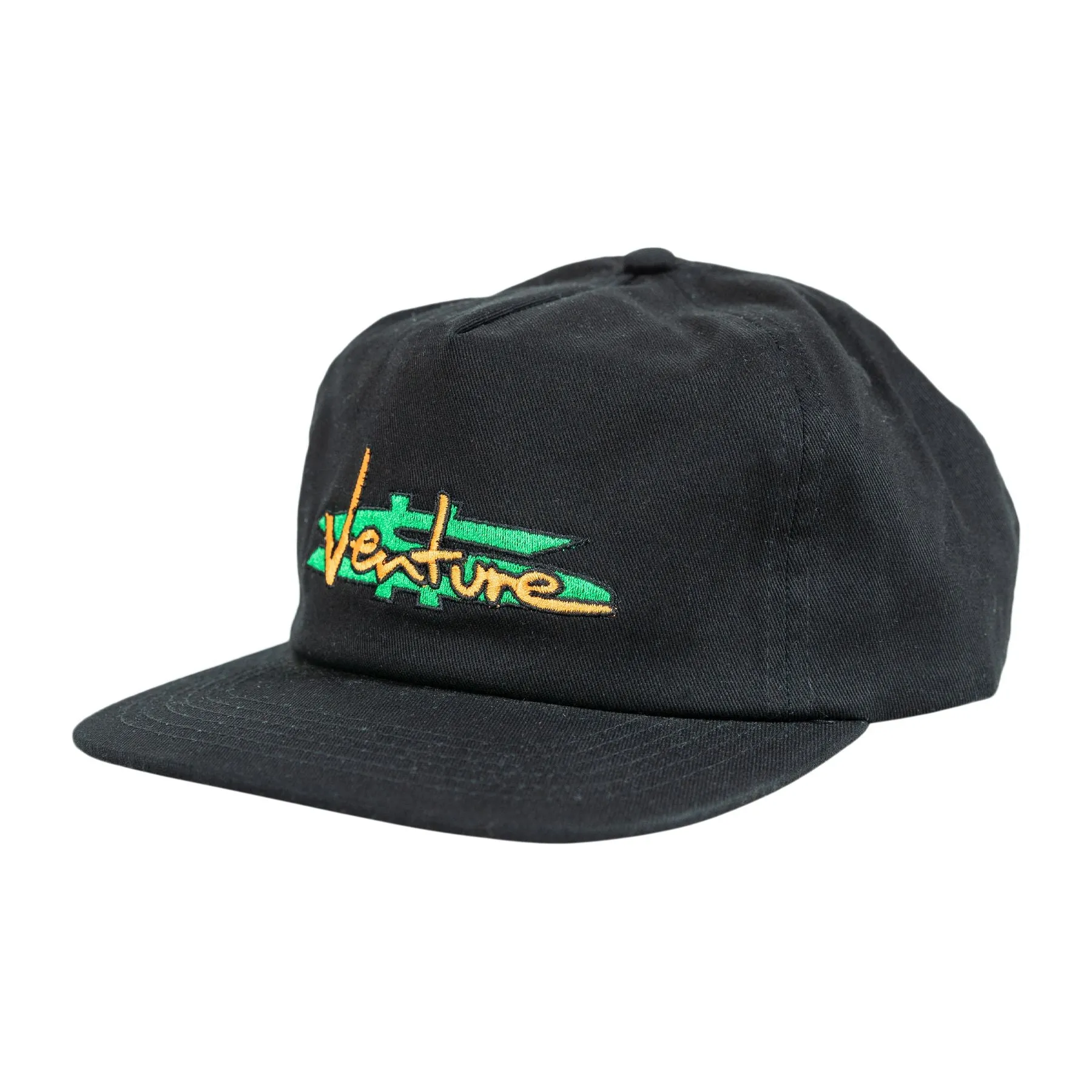 VENTURE PAID SNAPBACK HAT - BLACK