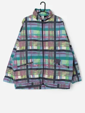 Vintage Oxbow jacket with crazy plaid design – XL / 2XL