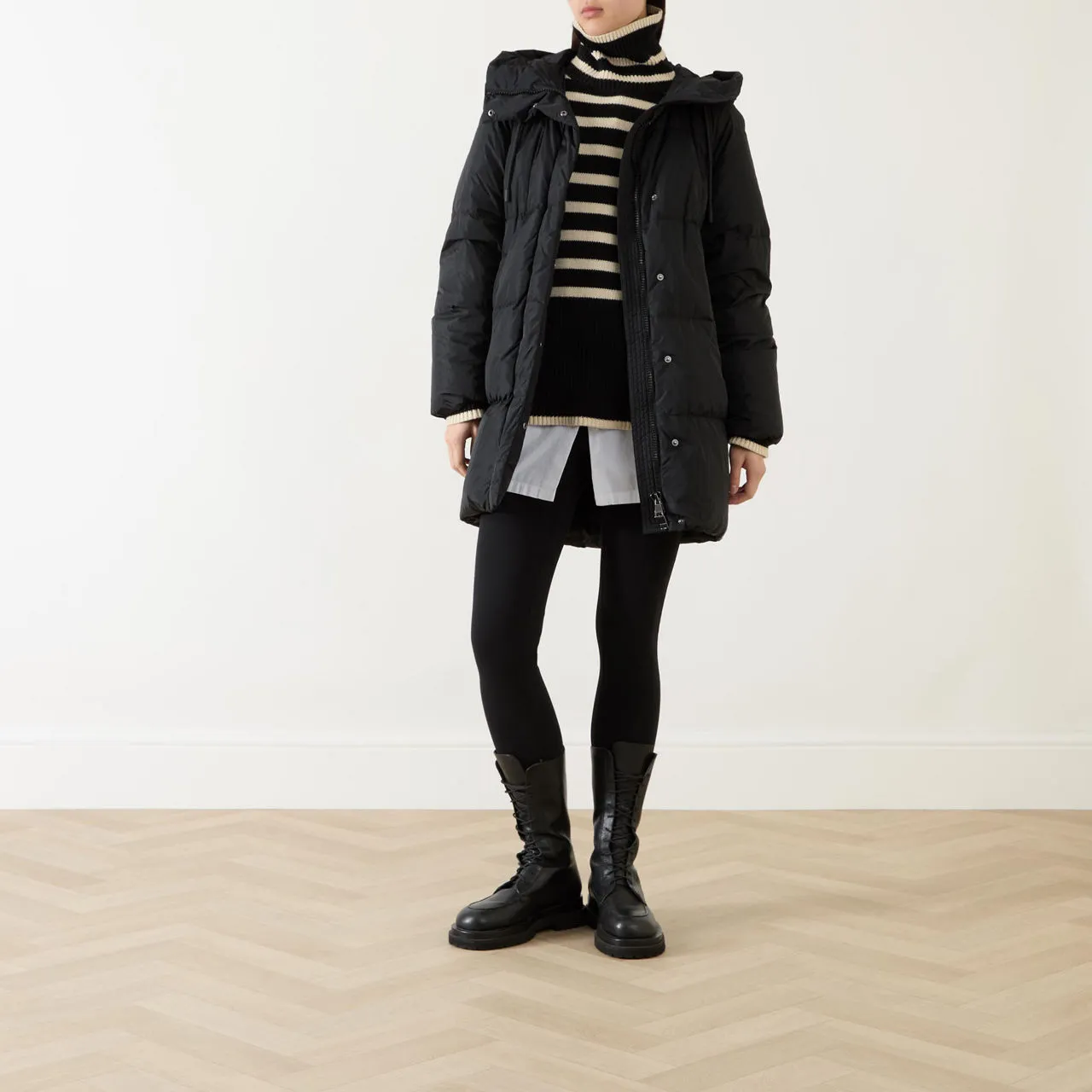 WEEKEND MAX MARA Newbembo Puffer Coat - Black