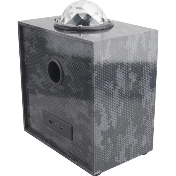 Wireless Express Bluetooth Stereo Speaker With Laser Light Show, Black Camo