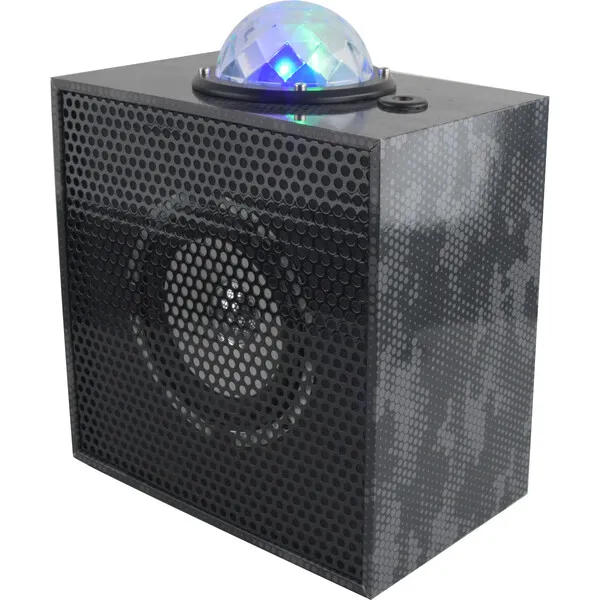 Wireless Express Bluetooth Stereo Speaker With Laser Light Show, Black Camo