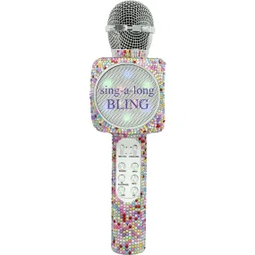 Wireless Express Confetti Bling Karaoke Microphone & Bluetooth Speaker