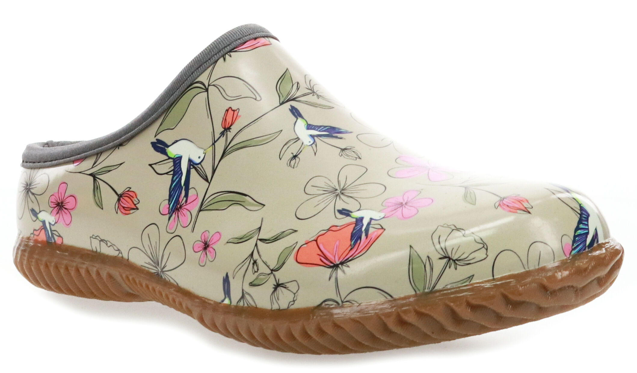 Women's Slip-On Hummingbird Clog in Taupe