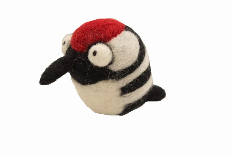 Woodpecker Wool Ornament