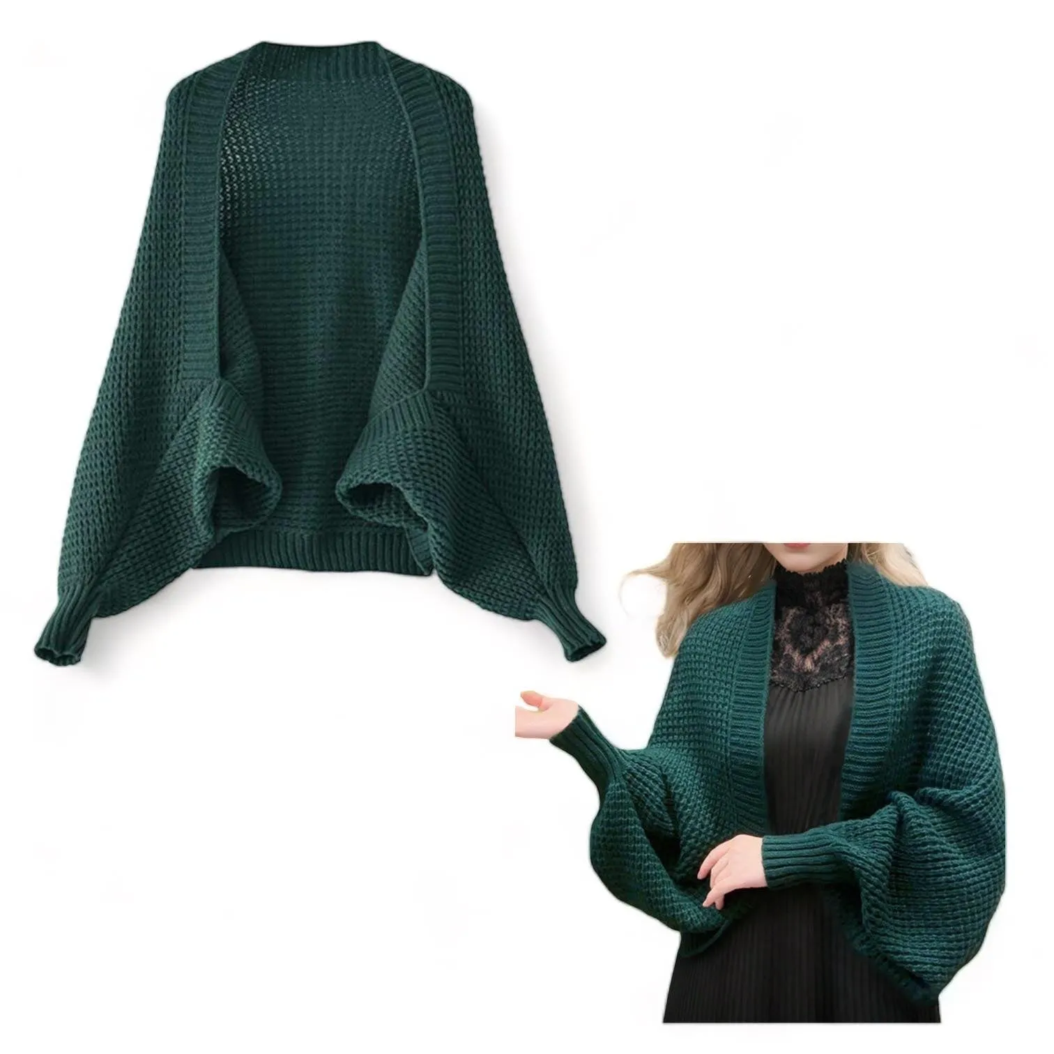 WRAP Knitted Bolero Cardigan