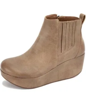 Yellow Box Women's Belin Wedge Boot In Taupe